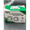 Image 2 : HBN 24 Hour Mechanical Dual Outlet Timer (2 Pack)