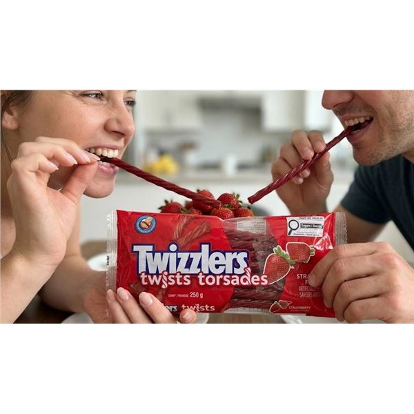 Lot o 5 Twizzlers Strawberry Twists 250g