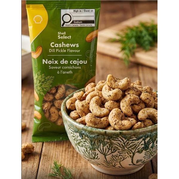 Shell Select Dill Pickle Cashews 12 Pack x 60g