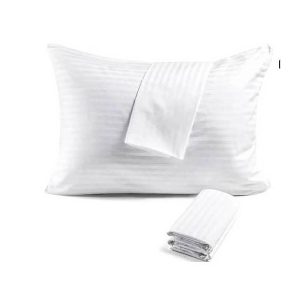Faunna Standard Size Pillow Protectors, 100% Long-Strand Sateen Cotton, 4-Pack