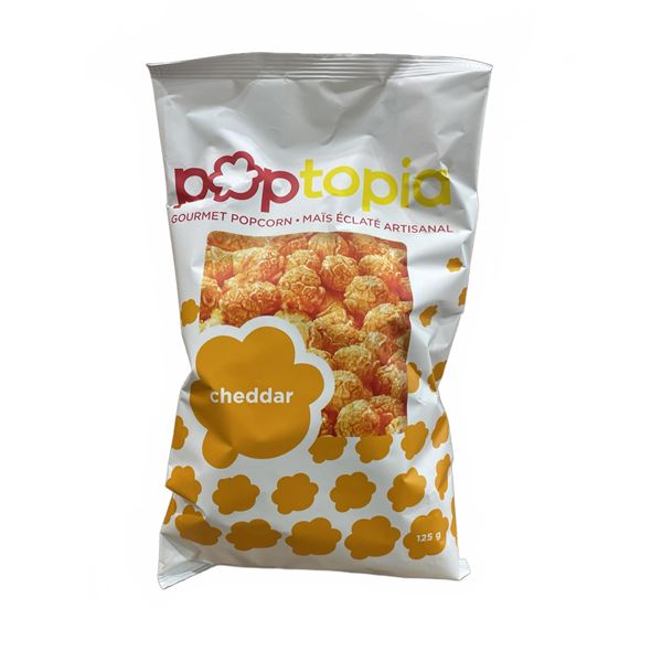 Poptopia Cheddar Popcorn 24 x 125g