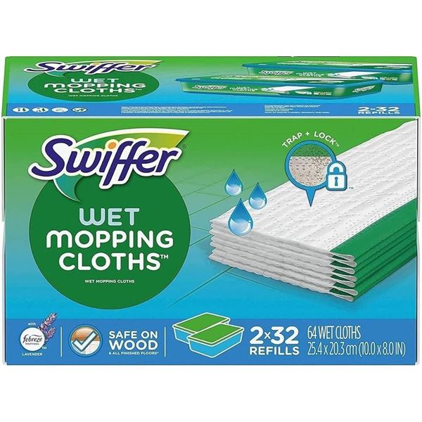 Swiffer Mop Laver Wet Cloths Set