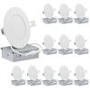 Image 1 : 12-Pack 4-Inch Slim Recessed LED Lights