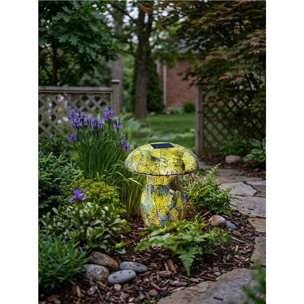 Aurora Solar Mosaic Mushroom Light