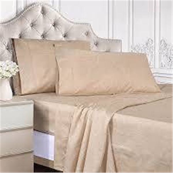 Comfy Bamboo World Queen 4-Piece Sheet Set