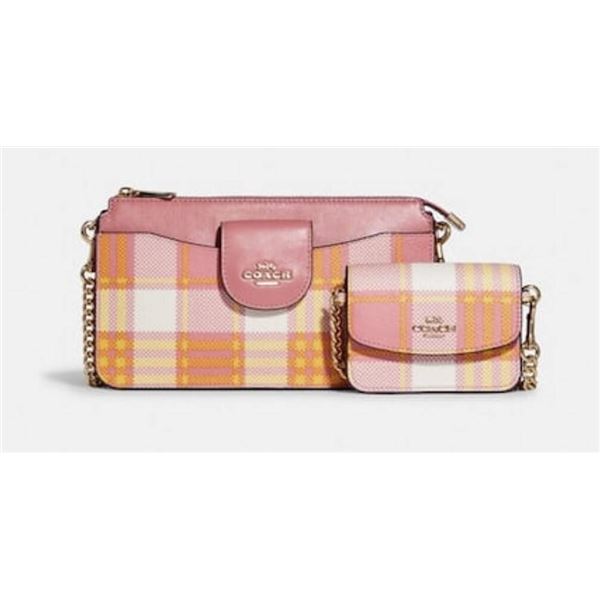 Coach Plaid Crossbody and Cardholder Set
