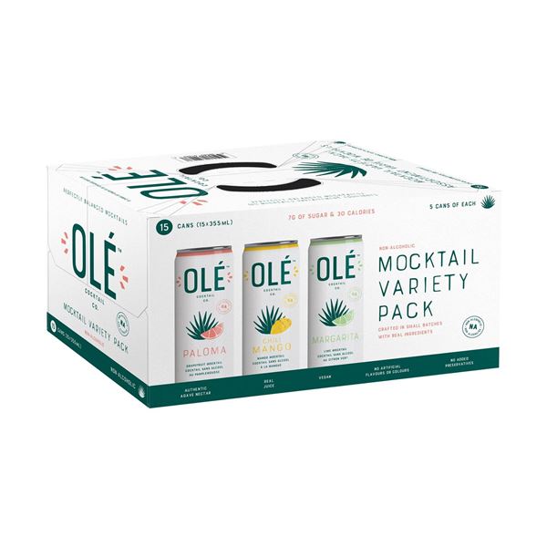 Olé Mocktail Variety Pack, 15 Cans