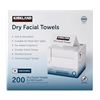 Image 1 : Kirkland Dry Facial Towels 200 Pack
