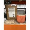Image 3 : Stone & Beam Floral Embossed Planter Small