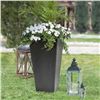 Image 1 : Keter Stone-Look Planter Black