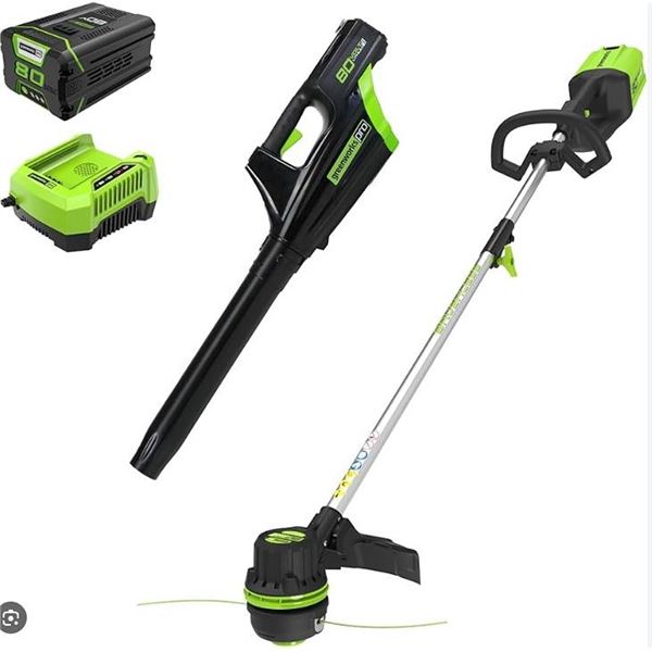 Greenworks Pro 80V String Trimmer and Blower