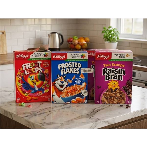 Kellogg's Cereal Boxes Set of 3