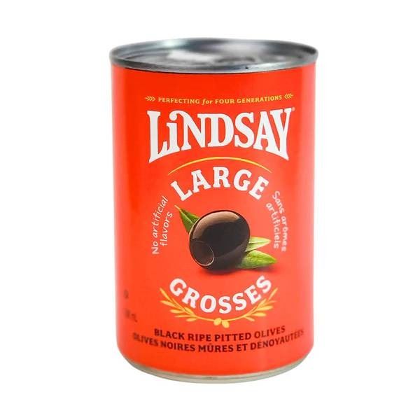 Lindsay Large Black Ripe Pitted Olives Pack