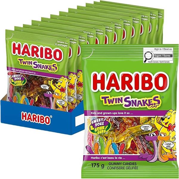 Haribo Twin Snakes 12-Pack 170g Bags