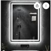 Image 1 : LED Bathroom Mirror 24 x 32 Inches