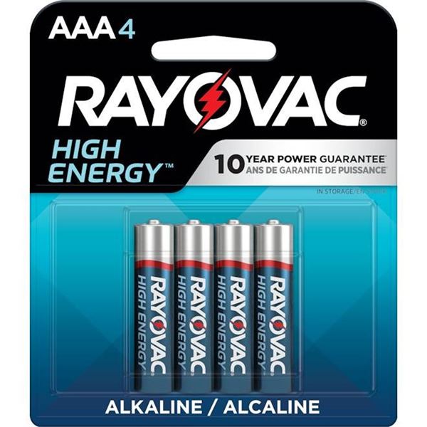 Lot of 10 Rayovac AAA High Energy Batteries Pack