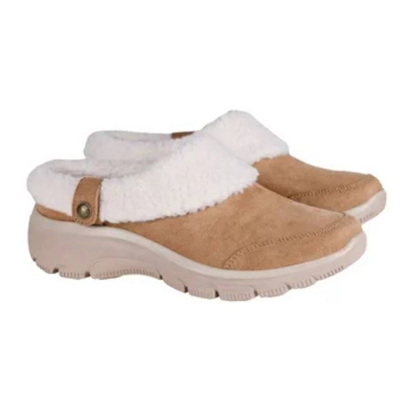 Skechers Tan Slippers Size 8 Memory Foam