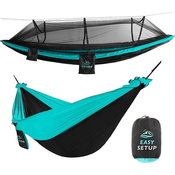 FE Active 2 Person Hammock and Yellow Hardbox