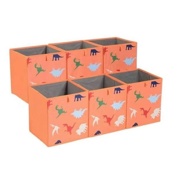 Amazon Basics Fabric Storage Bin Dino Squad