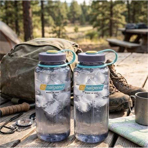 Lot of 2 - Nalgene 32 oz Water Bottles