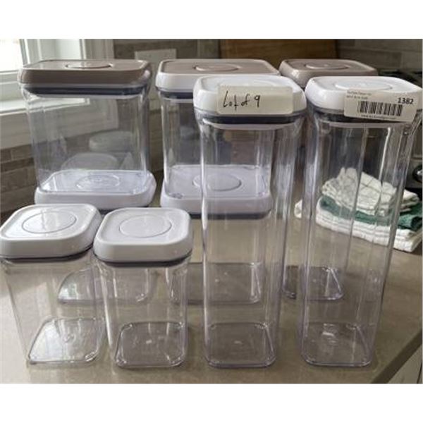 lot of. 9 OXO POP Food Storage Containers