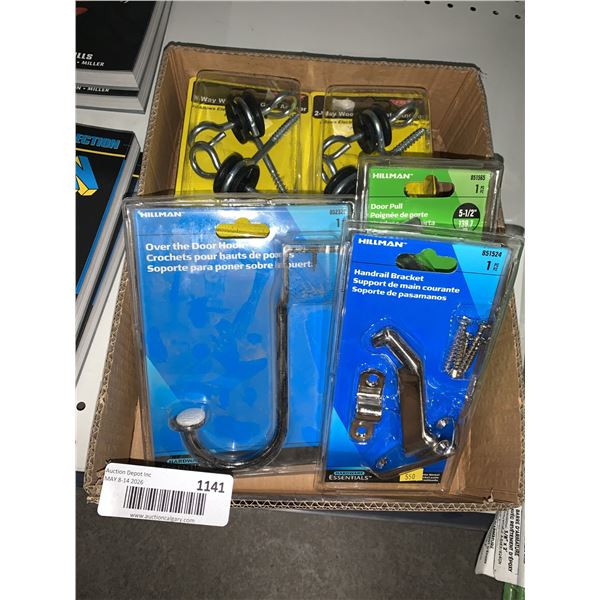 Lot of Assorted Hardware Hooks and Brackets