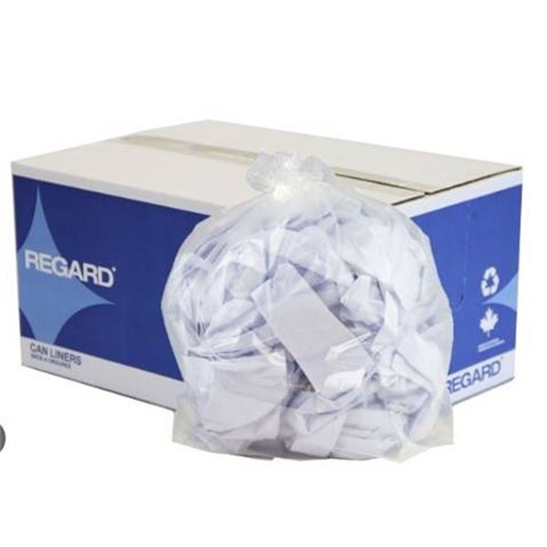 Regard 42"x48" Transparent Can Liners