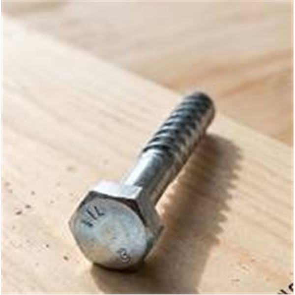 Hillman 3/8" x 5" Zinc Lag Screws, Box of 50