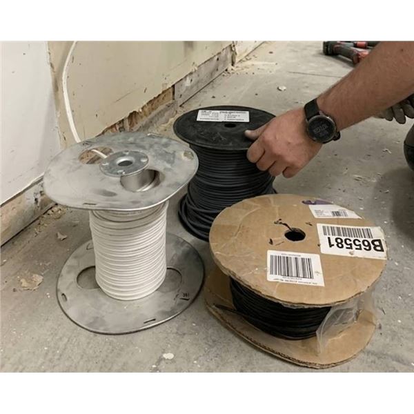 Lot of Spools: Wire, Welding Rod, Vinyl S