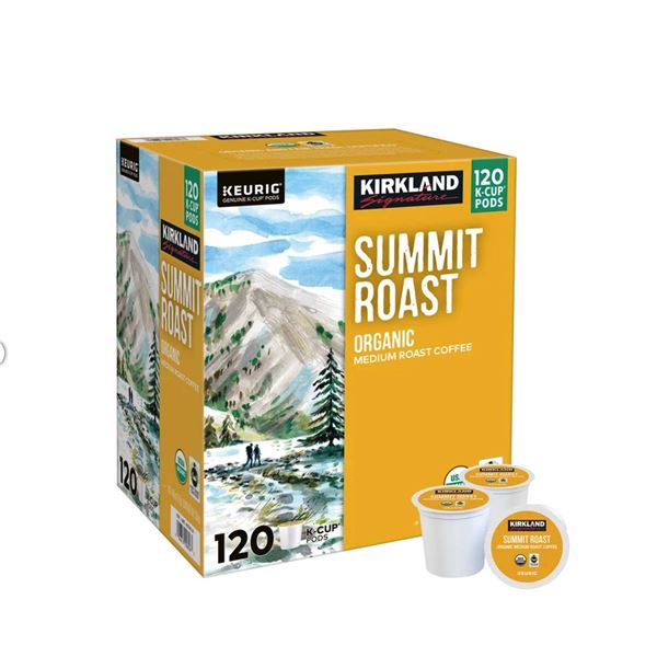 120 Pods Kirkland Signature Summit Roast K-Cups