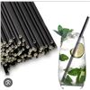 Image 1 : Lot of 2 - Table Accents Black Paper Straws, 500 Count