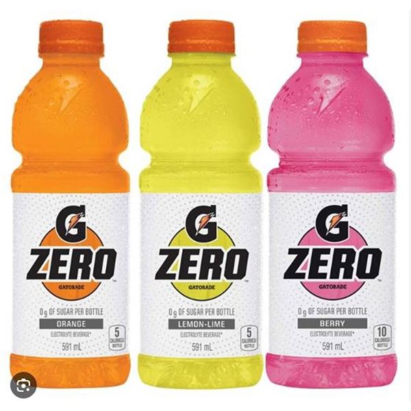 Gatorade Zero 27x591mL Assorted flavors