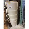 Image 2 : FLEXAHOPPER PLASTICS 10" Round Downspout - Natural