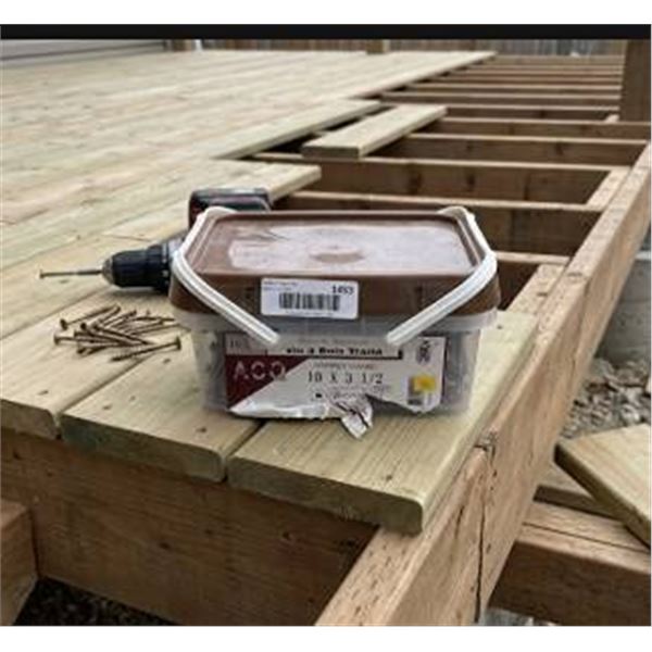 ACQ Deck Screw 10 x 3 1/2 in Ceramic Box
