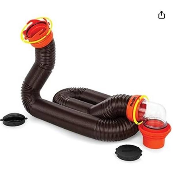 Camco RhinoFLEX 15ft RV Sewer Hose Kit