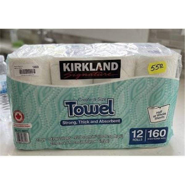 Kirkland Signature Paper Towels, 12 Rolls