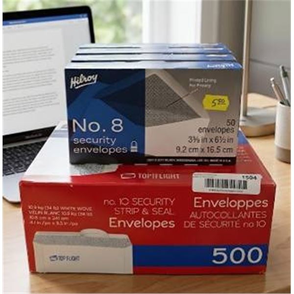 Security Envelopes, Hilroy and Top Fl!