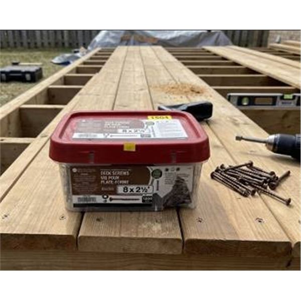 8 x 2 1/2 in. Deck Screws, 1200 pcs