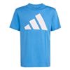 Image 1 : Adidas Blue Logo T-Shirt, Size Large