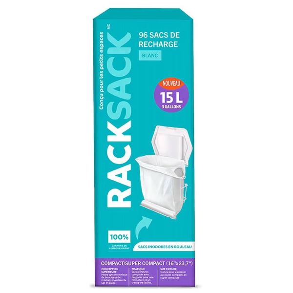 Lot of 2 - Racksack 96-Count 3 Gallon Bag Refills