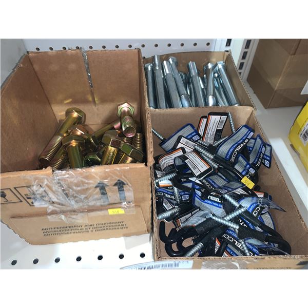 Lot of Bolts and SteelCore Tool Hooks