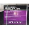 Image 3 : Co-op Gold 5-Tier Metal Shelf Unit **Acceccories Not Included**
