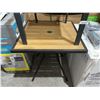 Image 4 : Outdoor Chair and Table Set, Metal and Wood