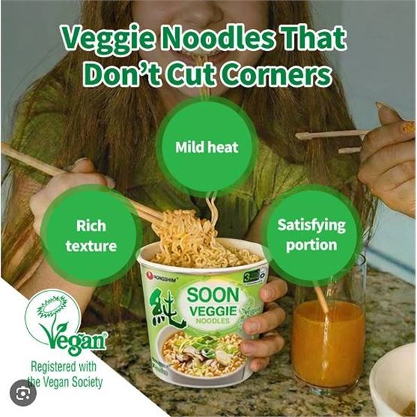 Nongshim Soon Veggie Noodle 6-Pack