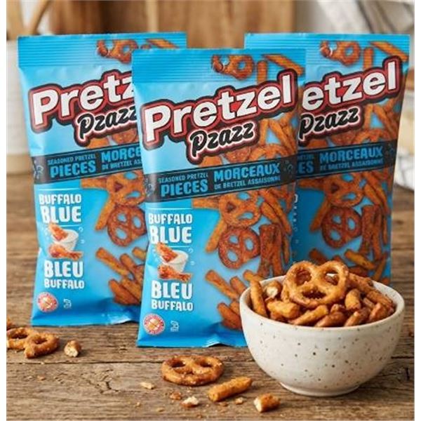 Pretzel Pzazz Buffalo Blue Pretzel Pieces 12x