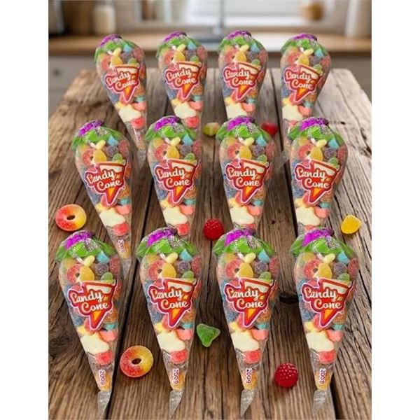 Candy Cane Assorted Gummy Sweets 200g