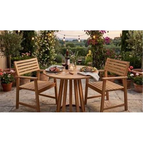 Bali Bistro Set 3-Piece Outdoor Furniture