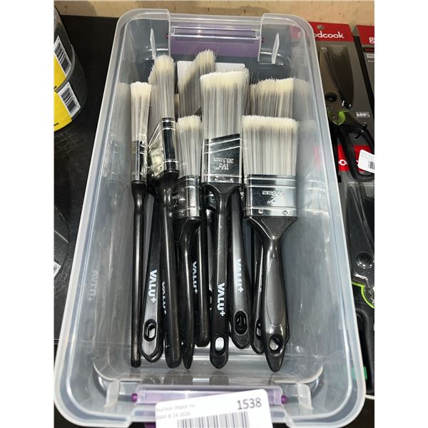 BULK LOT OF (APROX 15) ASSORTED Value Paint Brushes