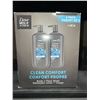 Image 2 : Dove Men+Care Clean Comfort 2-Pack 887mL