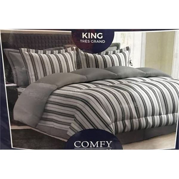 Bamboo World Queen Graham Bed in a bag Set incl. Sheets, pillow case and comforter,